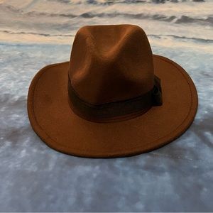 Brown fedora costume hat